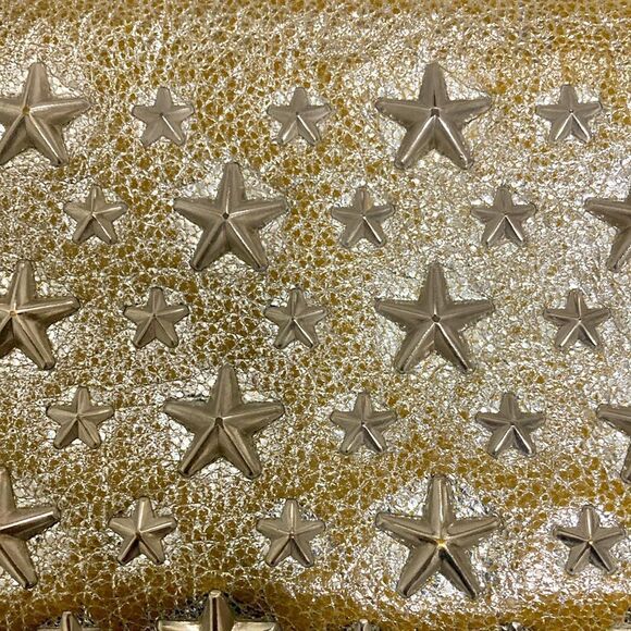 Jimmy Choo Filipa Metallic Star Studded Woman’s Leather Wallet. - Picture 4 of 13
